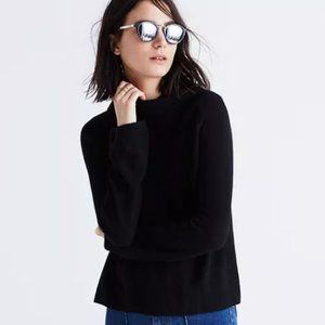 Madewell Cinematheque Mockneck Sweater - Black, S